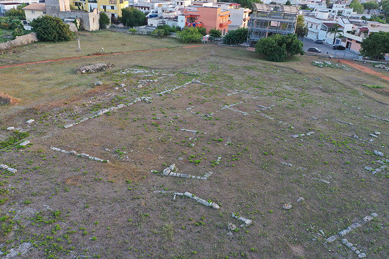 Area archeologica - ripresa da drone